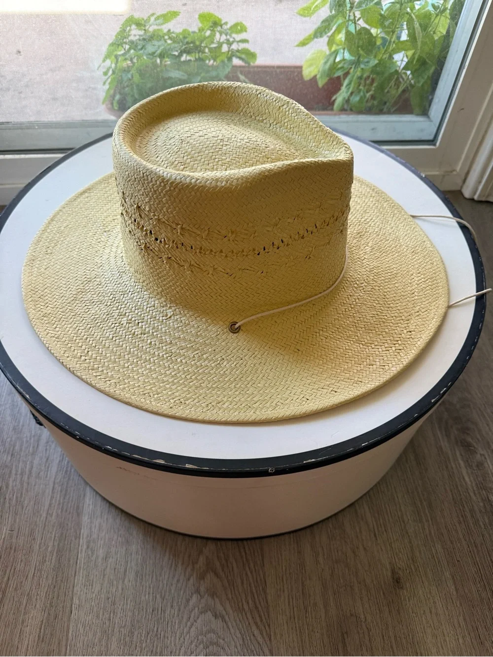 lack of color the baja sunlight paper straw western fedora summer sun hat small - Picture 5 of 7